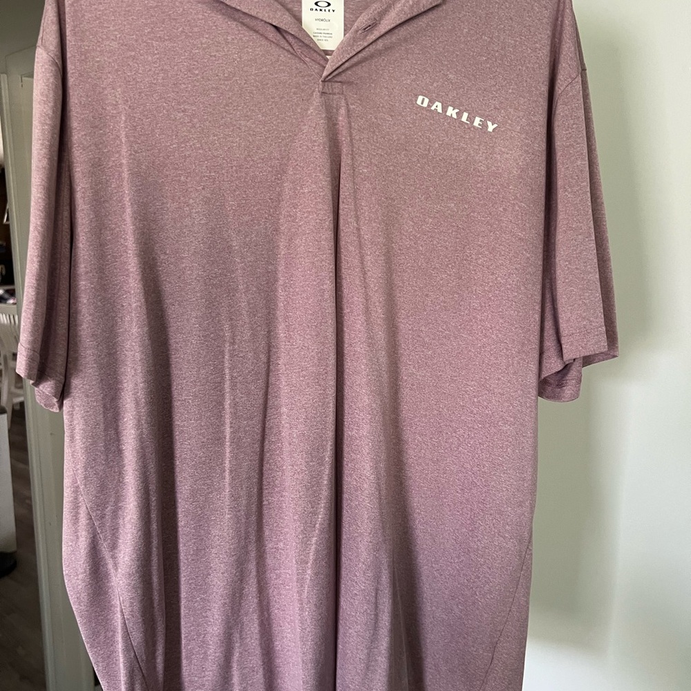 Oakley Men's Heather Mauve Performance Polo - Light Purple